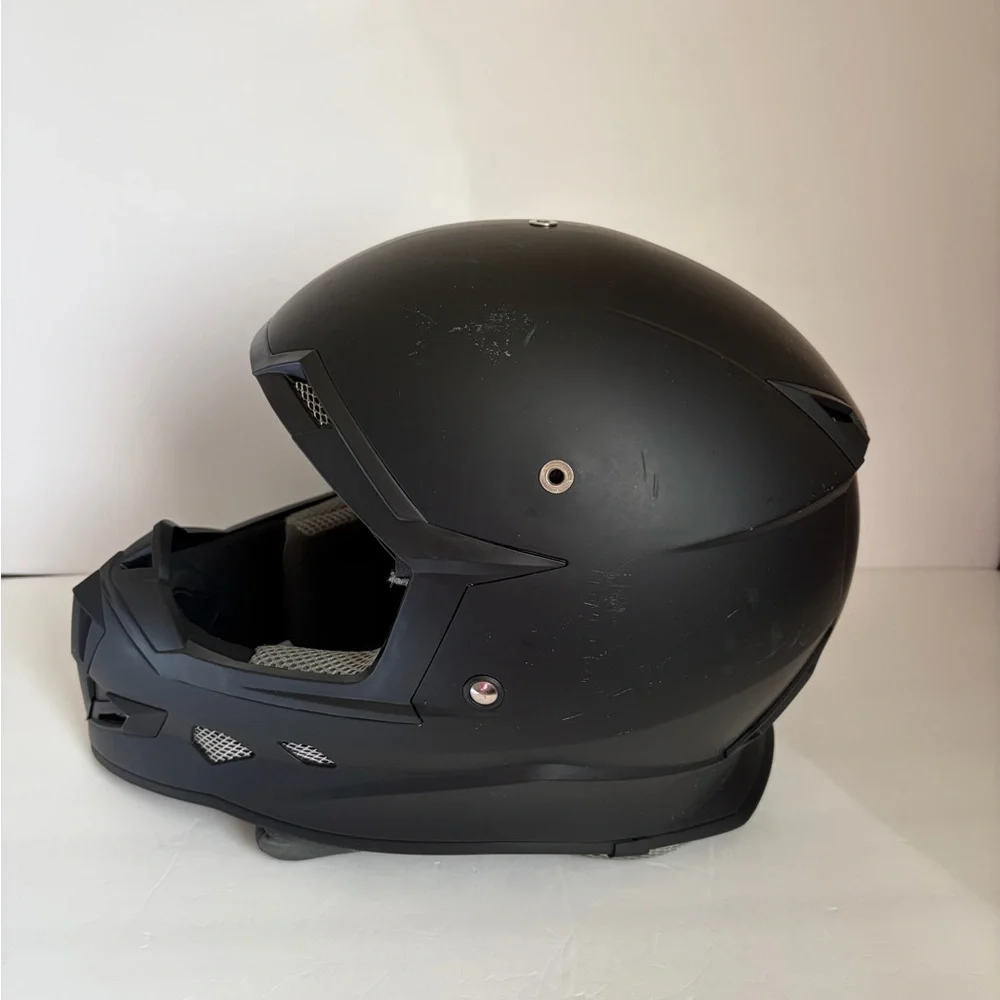 Matte Black Full-Face VR/AR Protective Helmet Cover - Black